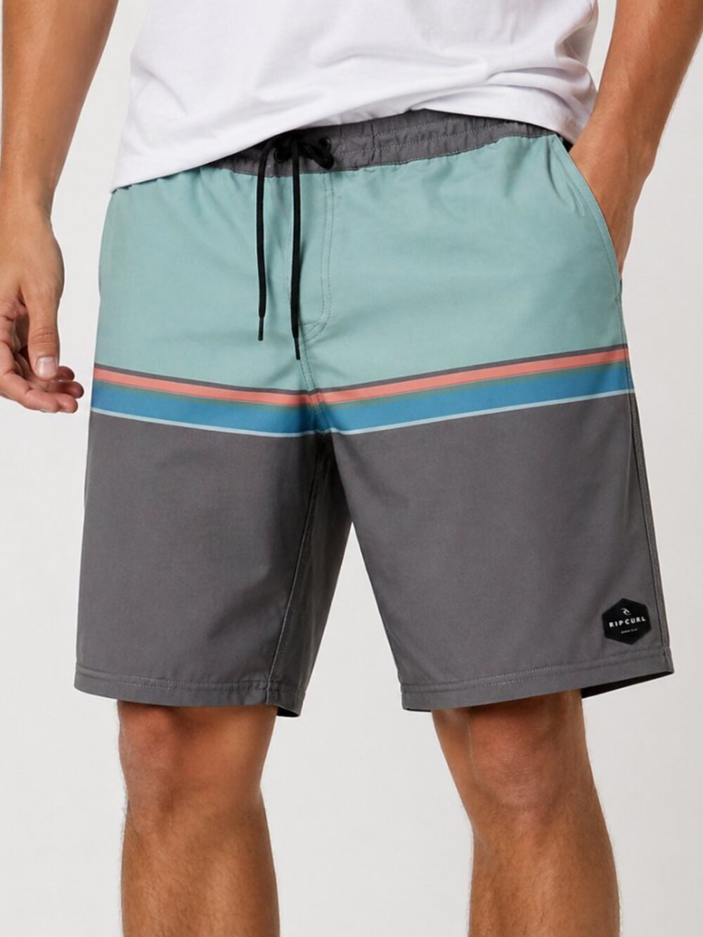 Rip Curl Lay Days Boardshorts Size 36 Mint Grey Swim Trunks